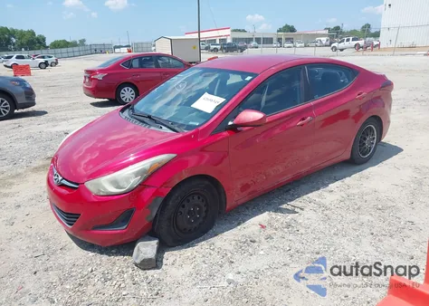 2016 Hyundai Elantra Se from USA, damaged, VIN KMHDH4AE4GU484331